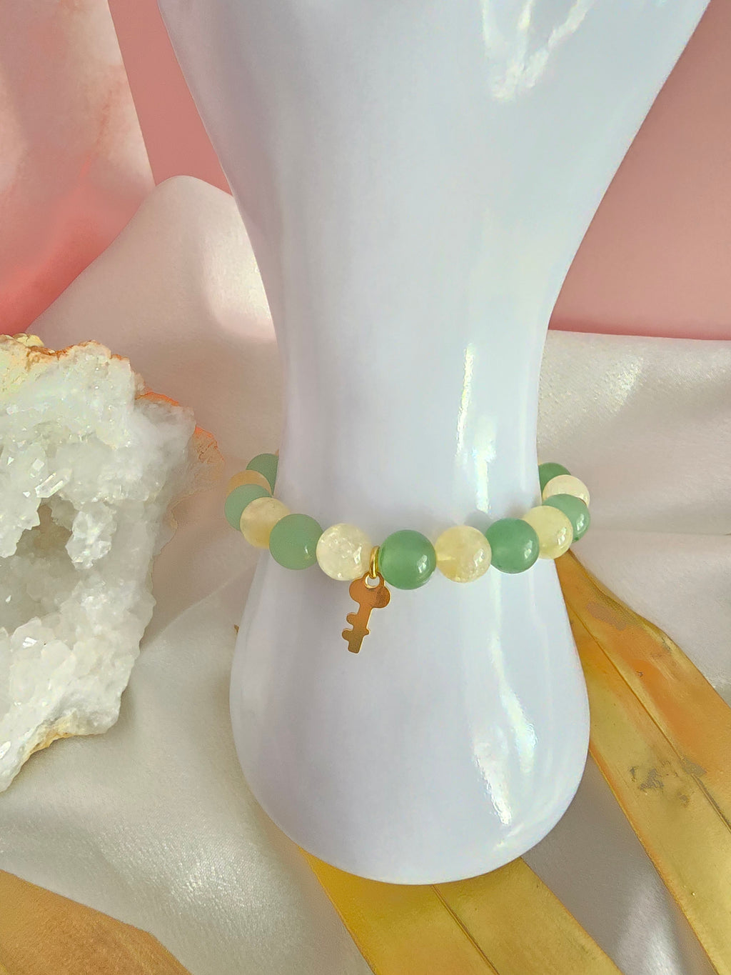Clé d'abondance : Citrine et aventurine