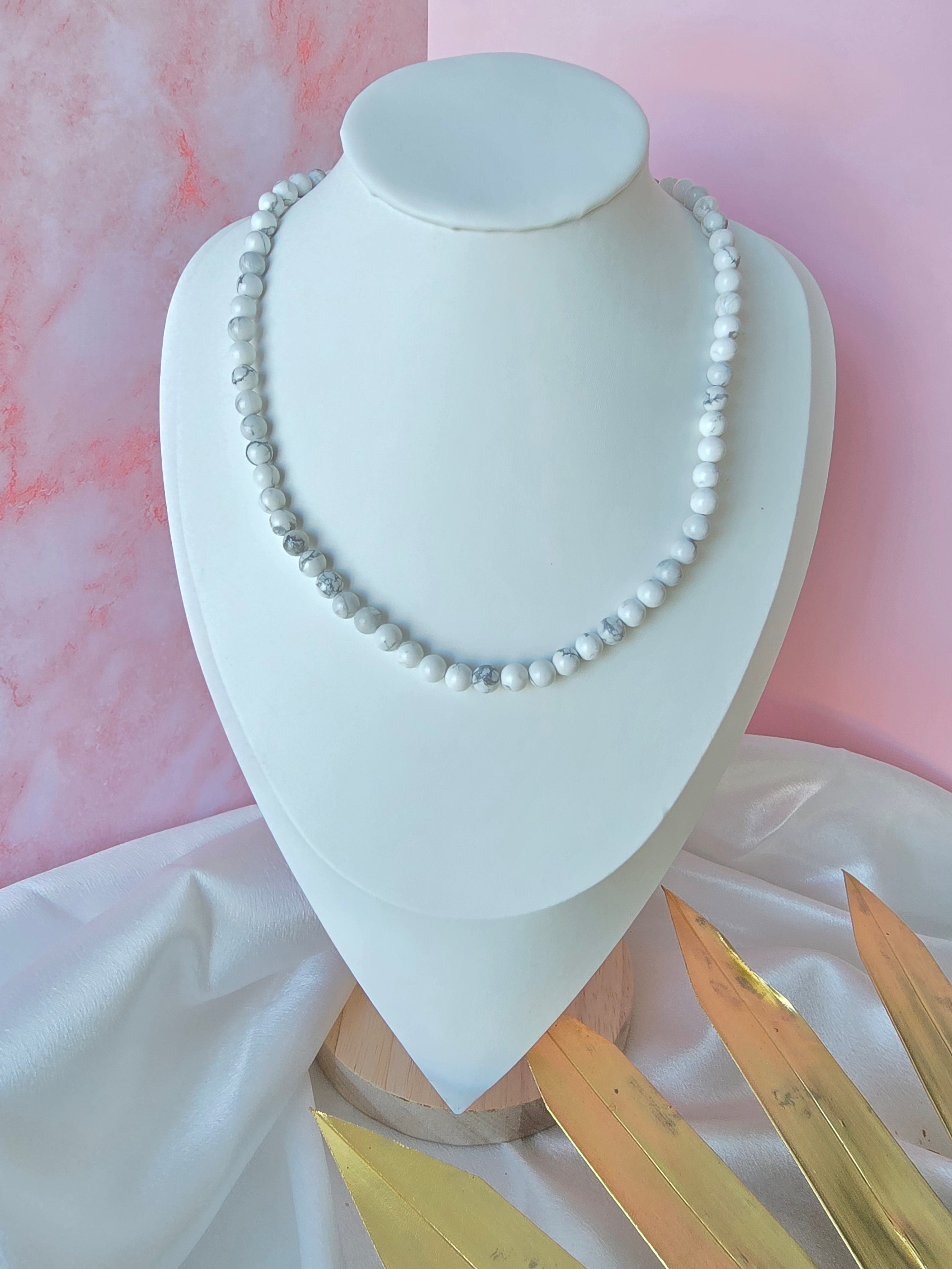 Collier en Howlite
