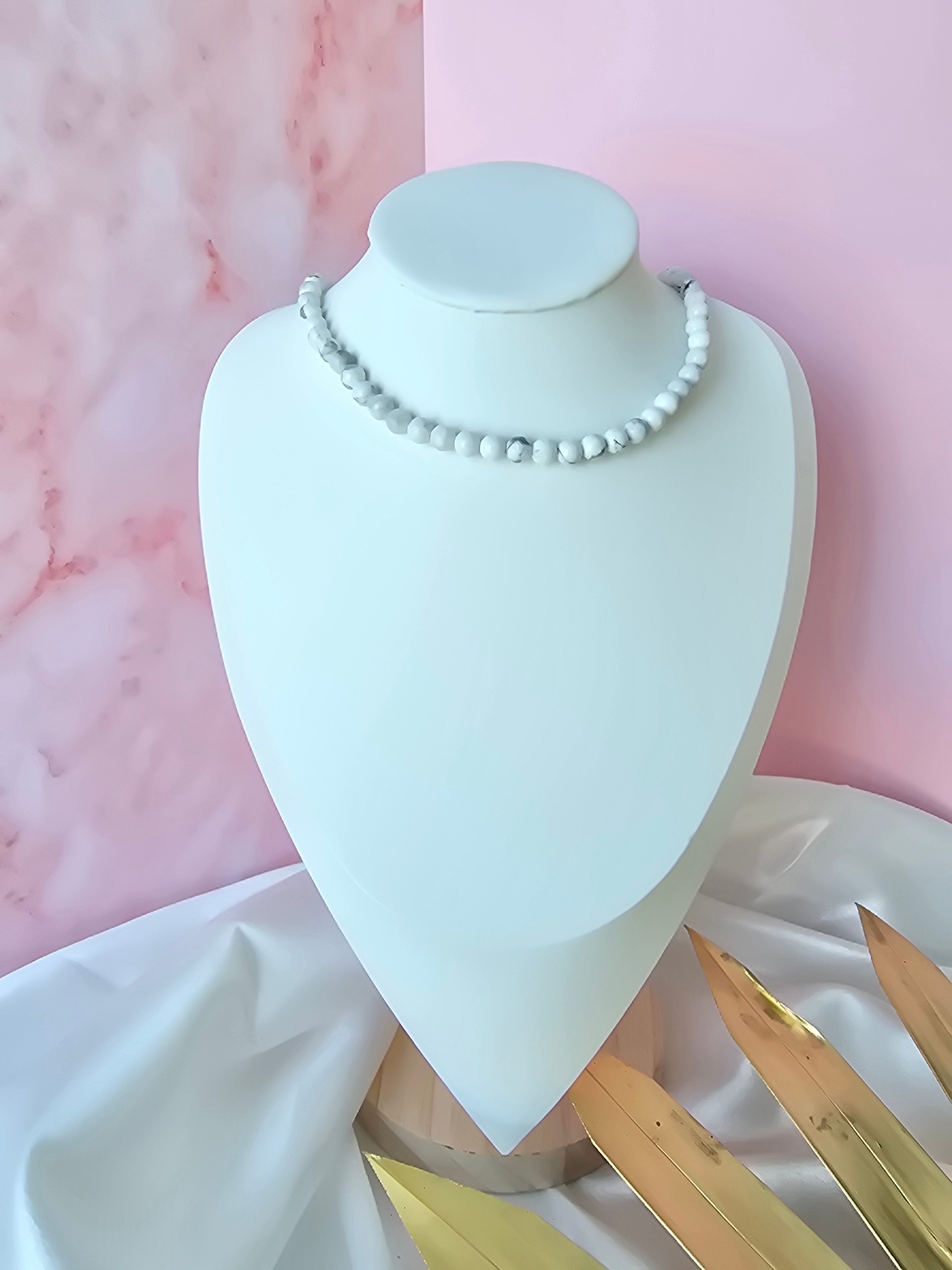Collier en Howlite